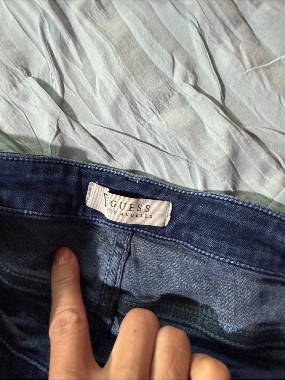 GUESS TRUE Y2K MICRO MINI LOW RISE JEAN SHORTS - Picture 5 of 6